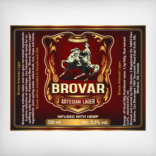 A Can of Beer infused with goodness needs a label Design by DataDesign99d