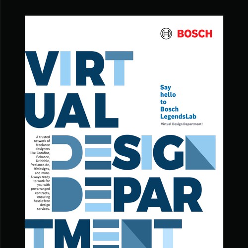 Flyer design for BOSCH; progressive service offering Design by Muhammad Shahrooz