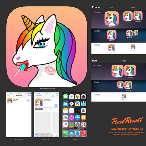 An appealing app icon to increase the install rate Design by Clicky