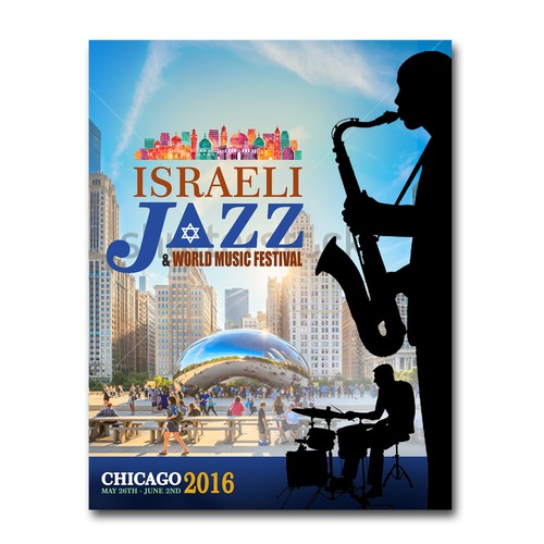 Israeli Jazz and World Music Festival Design by oedin_sarunai