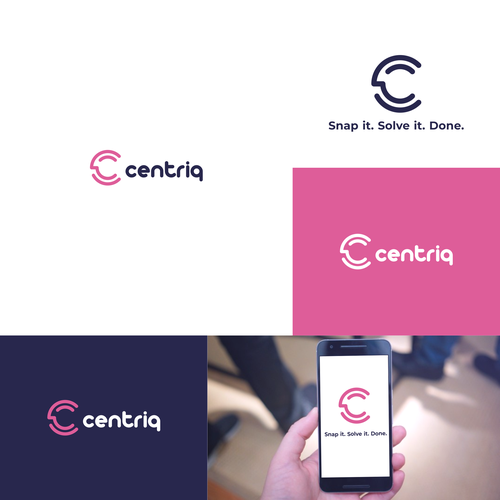 Centriq logo Design by oink! design