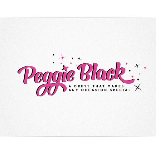 Create a captivating pinup logo design with a twist for Peggie Black Design réalisé par Cit