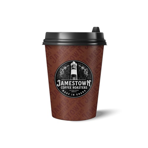 Coffee To-Go Cup Design for Cafe in Ghana Design by diviart