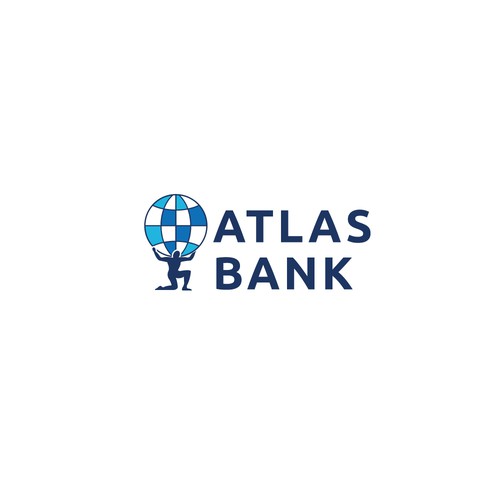 Logo for Atlas Online Bank. Design by bethh