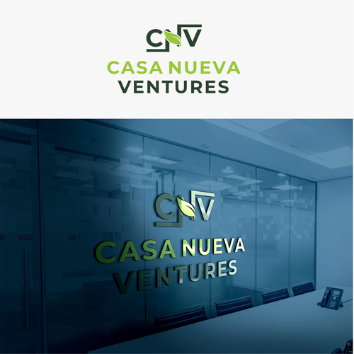 Real estate investing logo symbolizing growth Design by Agunk.desain