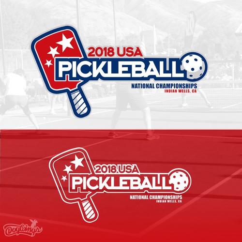 USA Pickleball National Championships - Event Logo Design by Dogwingsllc