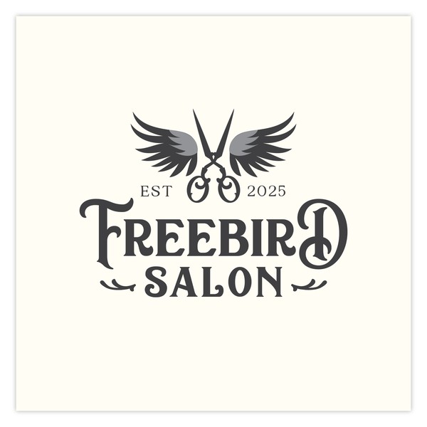 Logo concept for eagle-loving hair stylist!