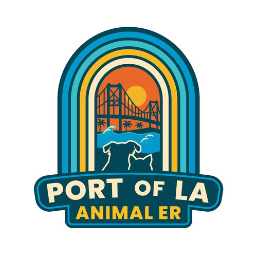Abstract surf/skate branding for new Animal Emergency Hospital in the Port of LA Design by Budi Karso