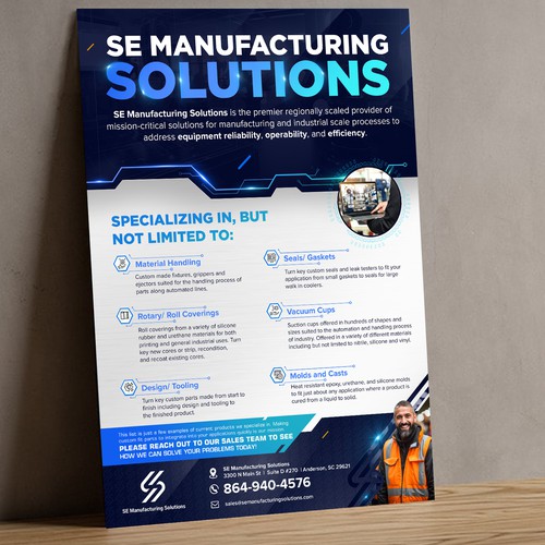 Clean single page line card for potential customers Design by *FBCTechnologies*