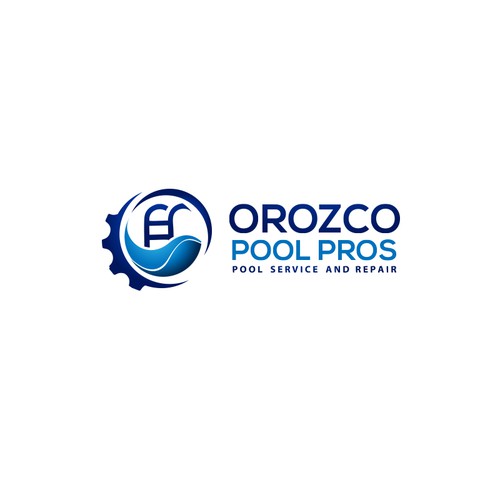 I'm looking for a Pool Service and Repair logo that's bold and easy to remember. Design by veluys