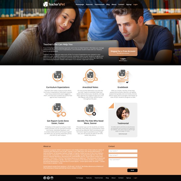 Design an awesome site to match the awesome software it is promoting