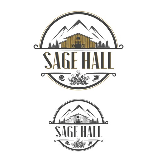 Sage Hall - Country Swing Dance & Wedding Venue Logo Design by Mararti