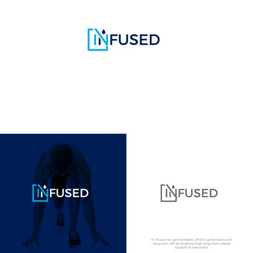 Design logo for a groundbreaking IV infusion start up. Design by aledelyu