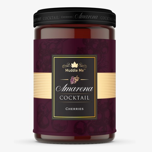 Label For Classy Cocktail Cherry Design by ADD778
