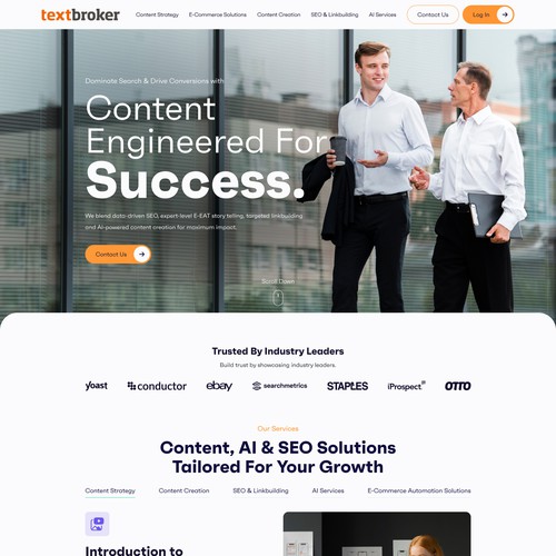 Agency Website Relaunch - potential add-on / long-term work Design by WebNest™