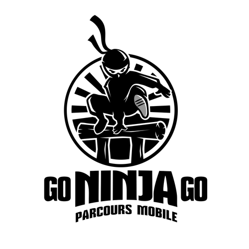 Create a ninja warrior logo for kids Design by Mouser®