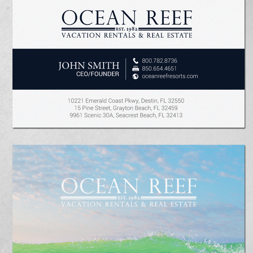 Design a fun, beach-inspired Business Card Design by chandrayaan.creative