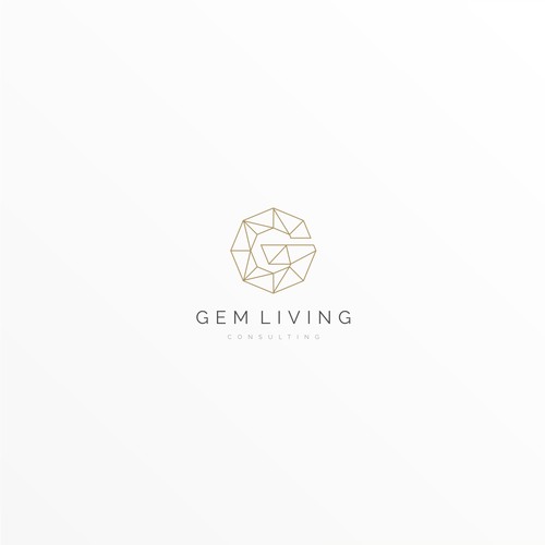 Geometrical, minimalist, modern brand design for Gem Living Design by R.one