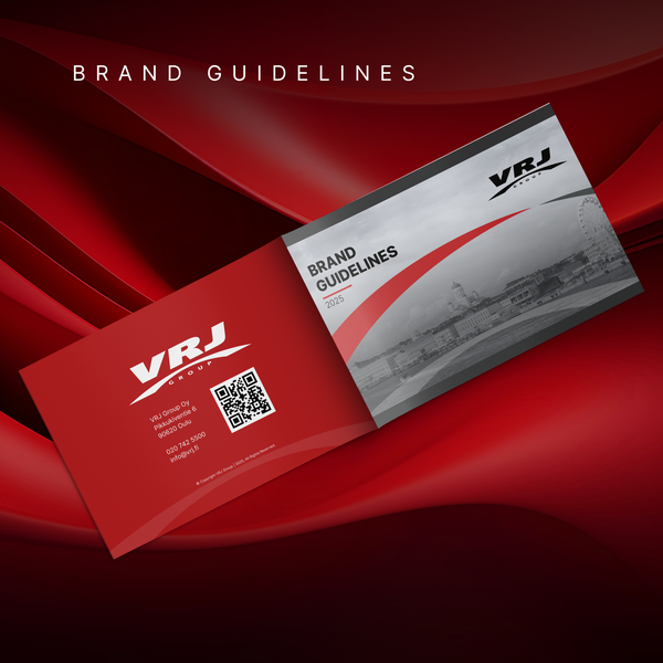 Multipage Brand Guidelines Design for VRJ Construction Company