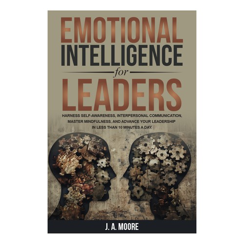 Need an Emotional Intelligence for leaders book cover. Design by anisha umělec