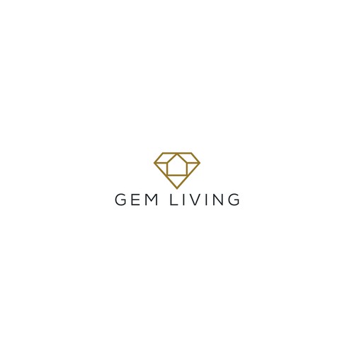 Geometrical, minimalist, modern brand design for Gem Living Design by Mittpro™ ☑