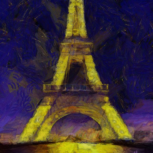 City Scape Van Gogh Style Design by Javad.S