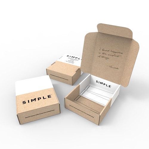 SIMPLE shipping box Design by znakovanj