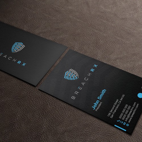 Professional B2B Card for Cyber Security Software Company Design by kaylee CK