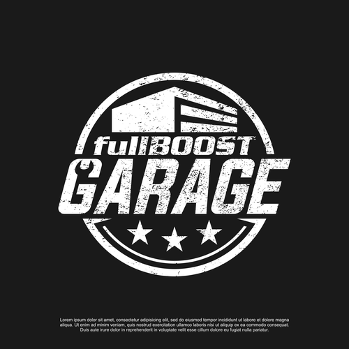 Design a bold logo for an automotive man cave Design réalisé par Brainfox