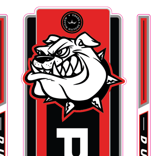 Design Stickers for Cricket Bat incorporating an American Staffy ...