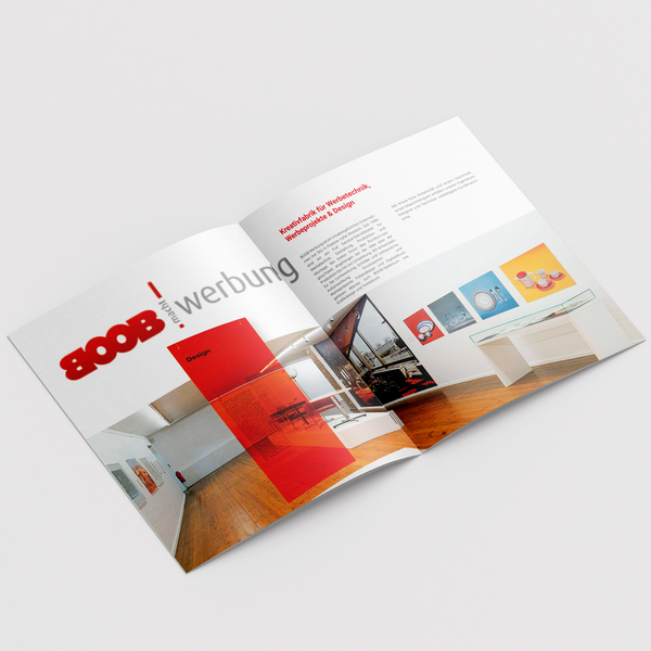 Broschüre für Vertikaldruck Vorstellung