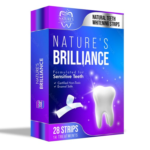 Natural Design Needed for Nature's Brilliance Whitening Strips Design by UnderTheSea™