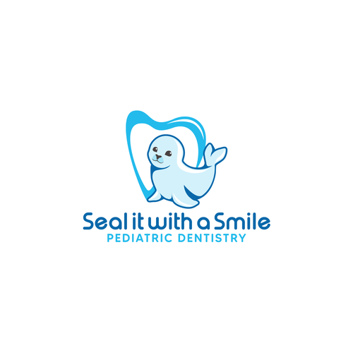 Modern and fun seal logo & branding package for new pediatric dentist! Diseño de Mumung