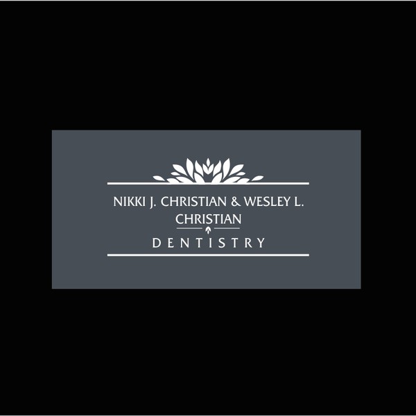 Design by Mgcreatives titled "logo for Nikki J. Christian, D.D.S. & Wesley L. Christian, D.D.S."