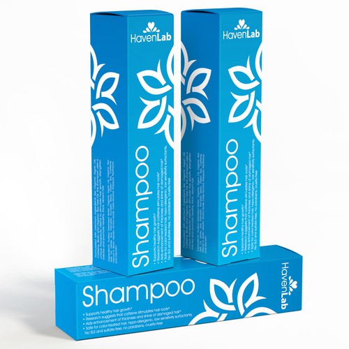 New 100 natural shampoo and conditioner needs colourful packaging