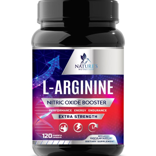 Powerful L-Arginine Capsules Design Needed for Nature's Nutrition Design by Wfemme