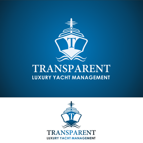 logo for TRANSPARENT Luxury Yacht Management Design by Soni Corner