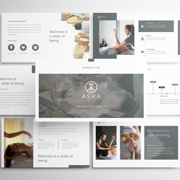 PowerPoint Template for Iceland Spa