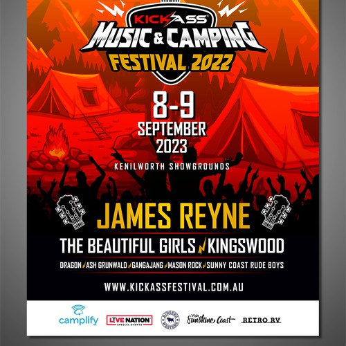 Design Design Music & Camping Festival Poster por Creative AAA