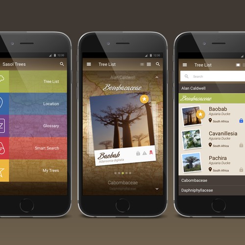 Tree App Design Design by emiliomaull
