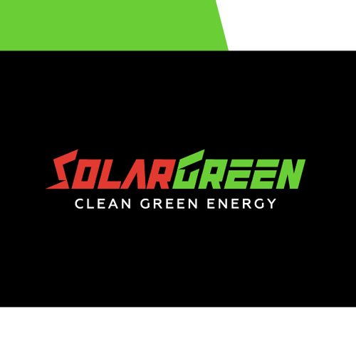 Logo for solar retailer, SolarGreen Design by matanomira