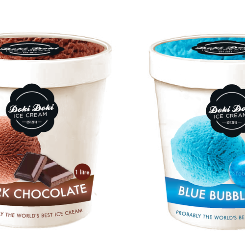 38 ice cream packaging designs to freeze out competition - 99designs