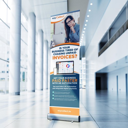 B2B Saas Pull Up Banner for Trade Show Design by icon89GraPhicDeSign