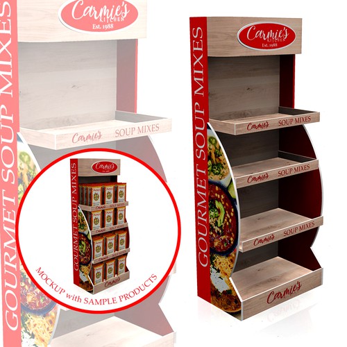 Help! We need a display design for our soup mixes! Design by FlipVinoya2
