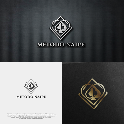 "Método Naipe | Suit Method" ganador Logo y paquete de imagen corporativa