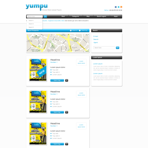 Create the next website design for yumpu.com Webdesign  Design por DOM Studio