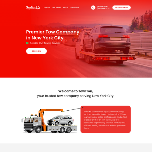 Tow Truck Company NYC Design by bayudaswara