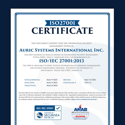 ISO Certificate Design Design by GrApHiC cReAtIoN™