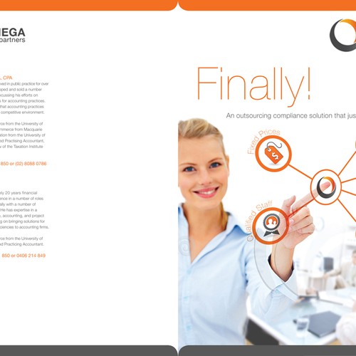 Brochure Design for an Outsourcing Company Design by Craig Steel