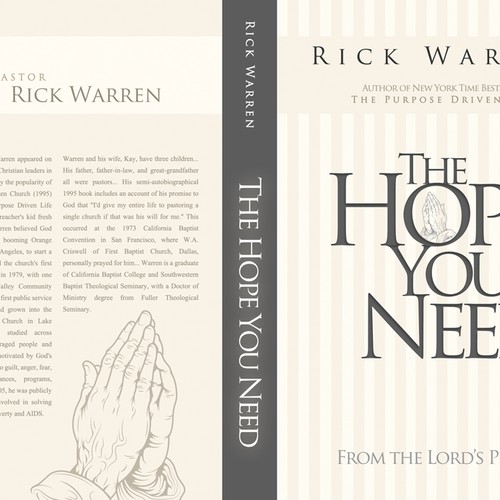 Design Rick Warren's New Book Cover Design réalisé par SoLoMAN